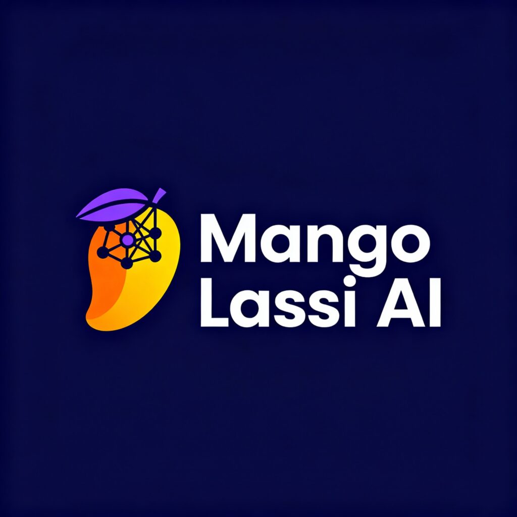 Mango Lassi AI Logo Vector